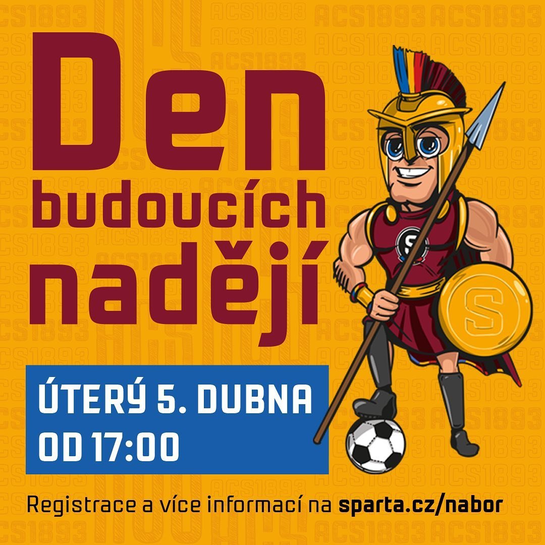 ? DEN BUDOUCÍCH NADĚJÍ | Unikl vám Den talentů? Nevadí! ? Další nábor proběhne už 5. dubna od 17:00 ve sparťanském tréninkovém centru na Strahově! Veškeré informace najdete na webu. #acsparta